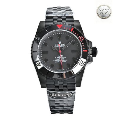 Rolex Submariner Blaken 3135 Movement 40mm DLC Coating Men Watch